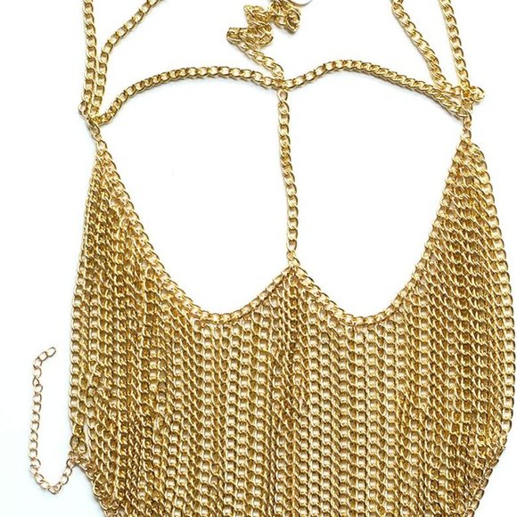 Cosplay / Belly Dancer Face Chainmail Mask - Picture 4 of 7